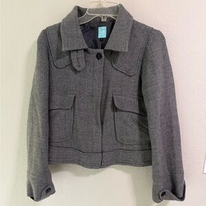 Cooperative Gray Wool Cropped Jacket Size 4